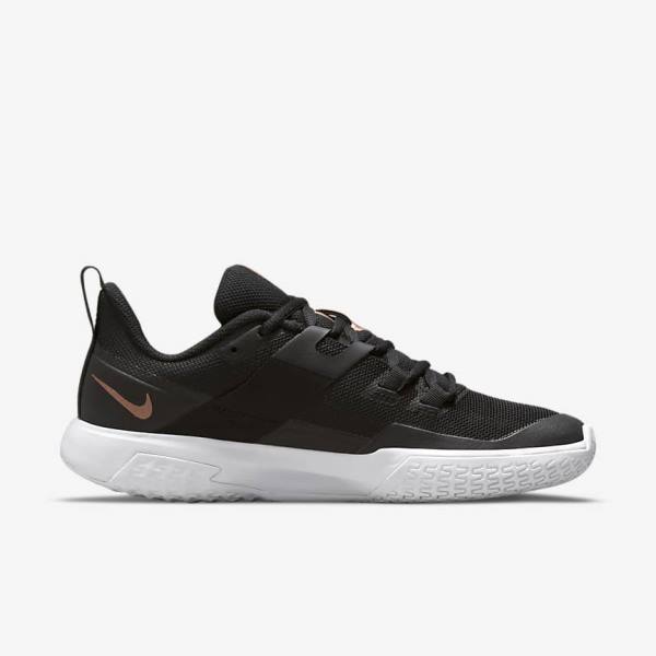 Nike NikeCourt Vapor Lite Hard-Court Naisten Tenniskengät Mustat Valkoinen Metal Punainen Ruskea | NK395HYW