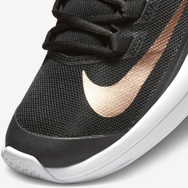 Nike NikeCourt Vapor Lite Hard-Court Naisten Tenniskengät Mustat Valkoinen Metal Punainen Ruskea | NK395HYW