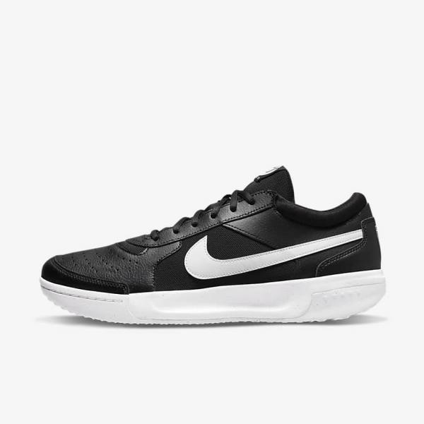 Nike NikeCourt Zoom Lite 3 Hard Court Miesten Tenniskengät Mustat Valkoinen | NK134DAP