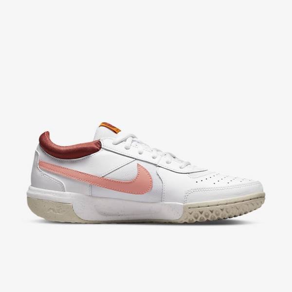 Nike NikeCourt Zoom Lite 3 Naisten Tenniskengät Valkoinen Punainen Valkoinen Vaalean | NK185LUK