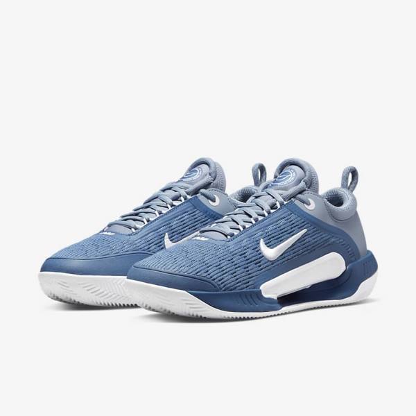 Nike NikeCourt Zoom NXT Clay Court Miesten Tenniskengät Laivastonsininen Valkoinen | NK576EUF