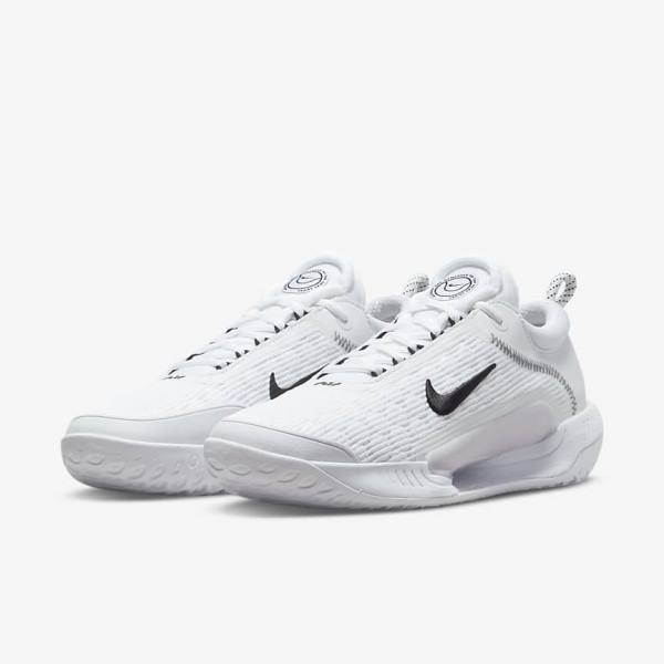 Nike NikeCourt Zoom NXT Hard Court Miesten Tenniskengät Valkoinen Mustat | NK895ZGR