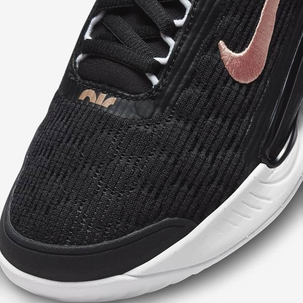 Nike NikeCourt Zoom NXT Hard Court Naisten Tenniskengät Mustat Valkoinen Metal Punainen Ruskea | NK815QWU