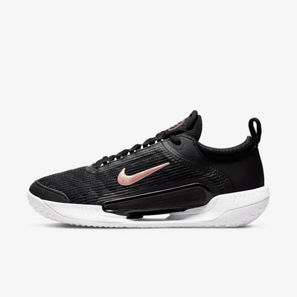 Nike NikeCourt Zoom NXT Hard Court Naisten Tenniskengät Mustat Valkoinen Metal Punainen Ruskea | NK815QWU