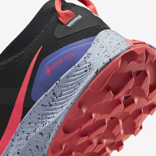 Nike Pegasus Trail 3 GORE-TEX Vedenpitävät Trail Naisten Juoksukengät Mustat Vaaleanmango Punainen | NK429RSZ