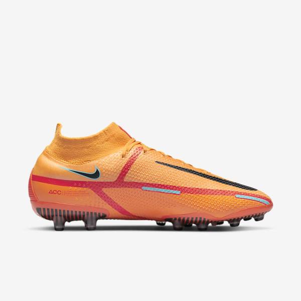 Nike Phantom GT2 Dynamic Fit Elite AG-Pro Artificial-Grass Miesten Jalkapallokengät Oranssi Vaaleanpunainen Mustat | NK634XWF