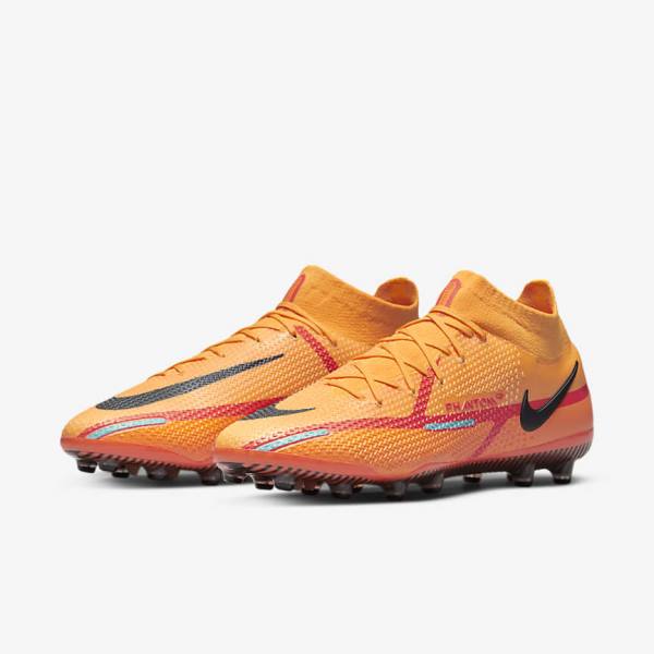 Nike Phantom GT2 Dynamic Fit Elite AG-Pro Artificial-Grass Miesten Jalkapallokengät Oranssi Vaaleanpunainen Mustat | NK634XWF