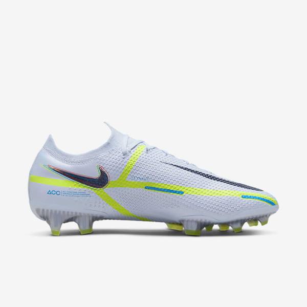 Nike Phantom GT2 Elite FG Firm-Ground Miesten Jalkapallokengät Harmaat Vaaleansininen | NK287CTI