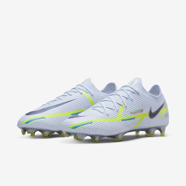 Nike Phantom GT2 Elite FG Firm-Ground Miesten Jalkapallokengät Harmaat Vaaleansininen | NK287CTI