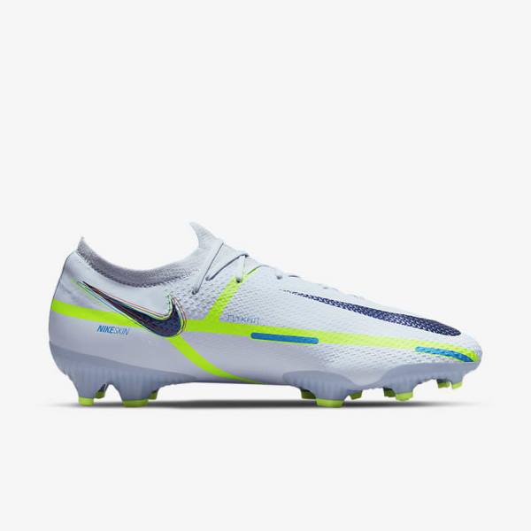 Nike Phantom GT2 Pro FG Firm-Ground Miesten Jalkapallokengät Harmaat Vaaleansininen | NK451RBL