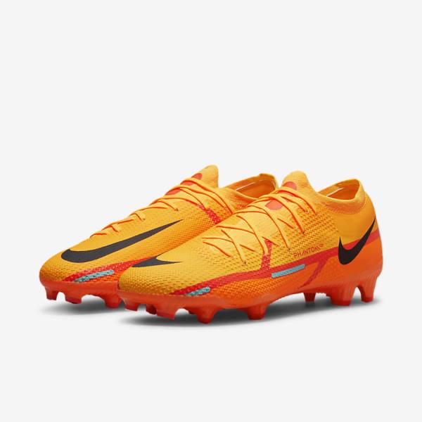 Nike Phantom GT2 Pro FG Firm-Ground Naisten Jalkapallokengät Oranssi Vaaleanpunainen Mustat | NK178VDP