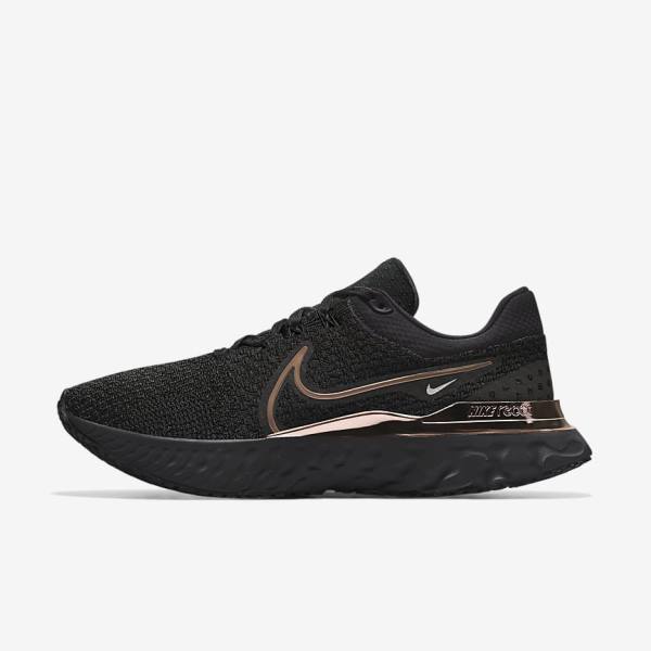 Nike React Infinity Run 3 By You Custom Maantie Miesten Juoksukengät Mustat | NK190DER