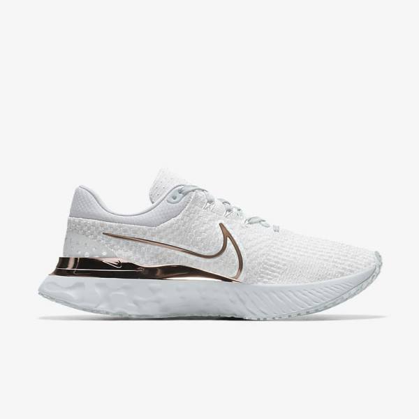 Nike React Infinity Run 3 By You Custom Maantie Naisten Juoksukengät Valkoinen | NK539QZD