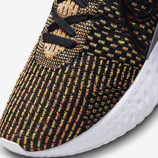 Nike React Infinity Run Flyknit 3 Maantie Miesten Juoksukengät Mustat Sininen Pinkki Valkoinen | NK037IZB