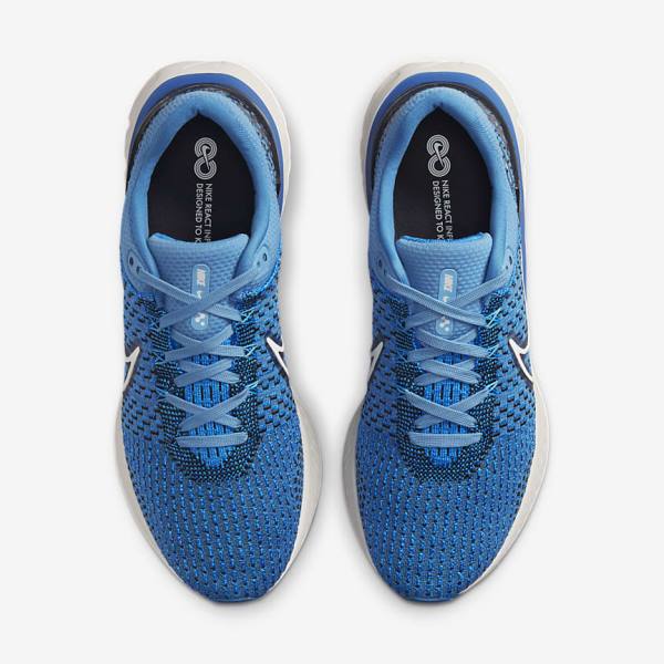 Nike React Infinity Run Flyknit 3 Maantie Miesten Juoksukengät Sininen Mustat | NK547BOA