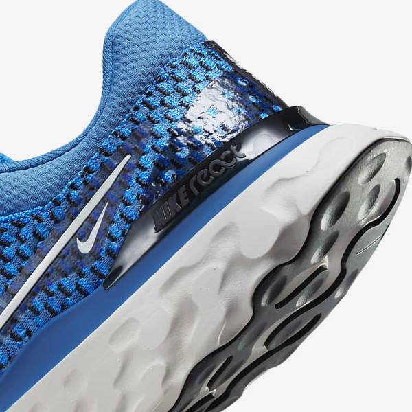 Nike React Infinity Run Flyknit 3 Maantie Miesten Juoksukengät Sininen Mustat | NK547BOA