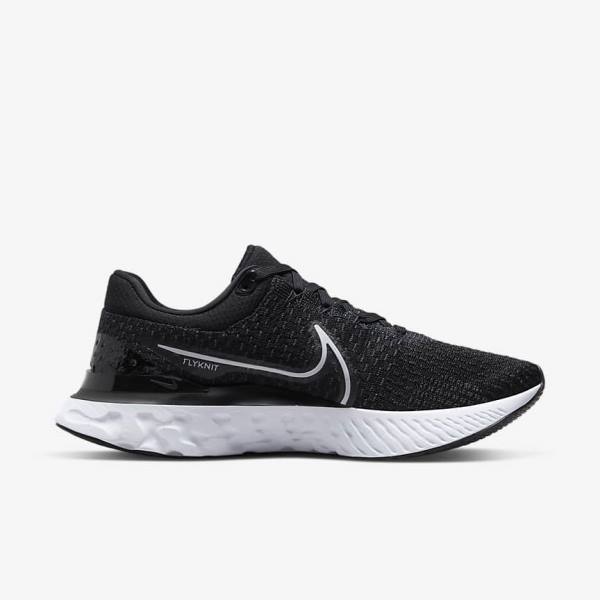 Nike React Infinity Run Flyknit 3 Maantie Miesten Juoksukengät Mustat Valkoinen | NK693LCY