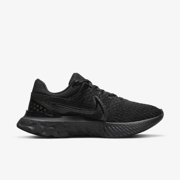 Nike React Infinity Run Flyknit 3 Maantie Naisten Juoksukengät Mustat | NK739XTR