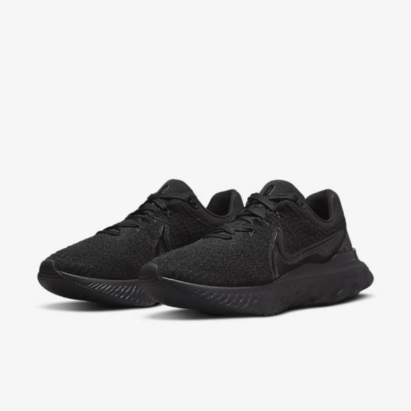 Nike React Infinity Run Flyknit 3 Maantie Naisten Juoksukengät Mustat | NK739XTR