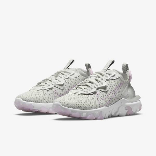 Nike React Vision Naisten Tennarit Vaaleanbeige Valkoinen Pinkki | NK280IAF