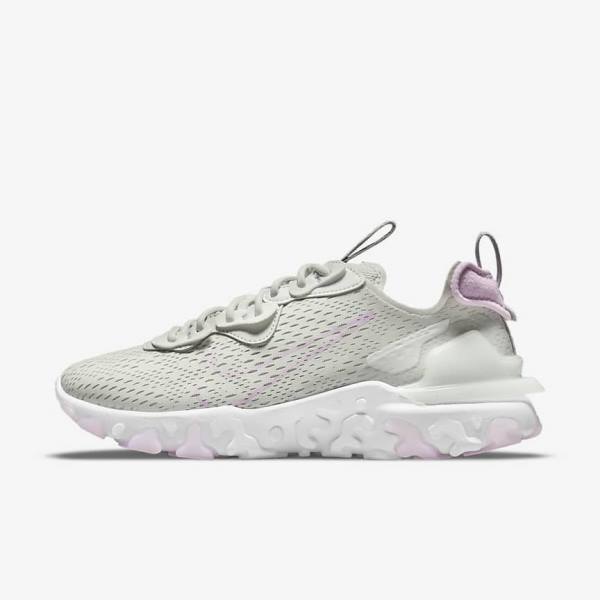 Nike React Vision Naisten Tennarit Vaaleanbeige Valkoinen Pinkki | NK280IAF