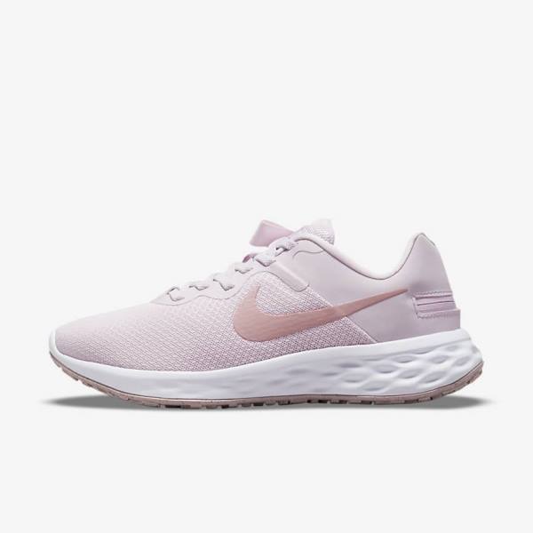 Nike Revolution 6 FlyEase Next Nature Easy On-Off Maantie Naisten Juoksukengät Vaaleanvioletit Valkoinen | NK206MDX