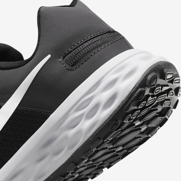 Nike Revolution 6 FlyEase Next Nature Easy On-Off Maantie Naisten Juoksukengät Mustat Tummanharmaat Valkoinen | NK245VZR