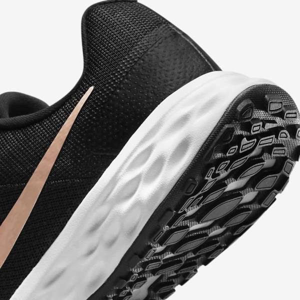 Nike Revolution 6 Next Nature Maantie Naisten Juoksukengät Mustat Valkoinen Metal Kupari | NK174ZJU