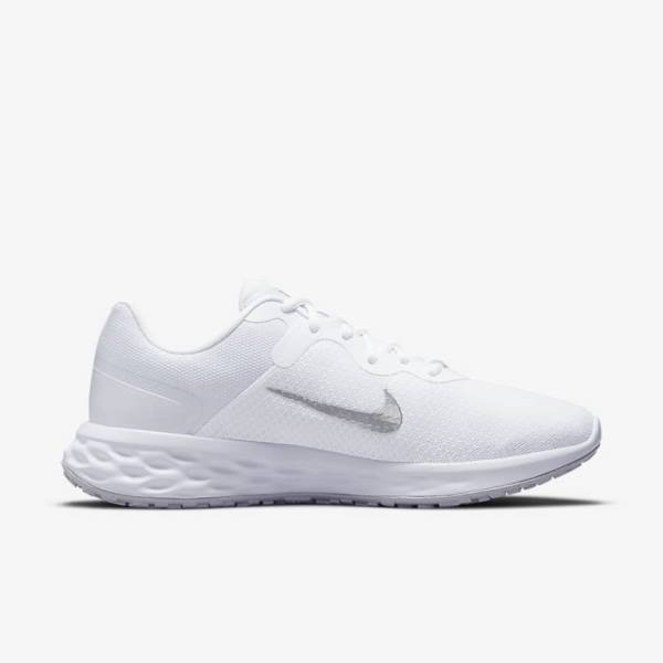 Nike Revolution 6 Next Nature Maantie Naisten Juoksukengät Valkoinen Platina Metal Hopea | NK378DTN