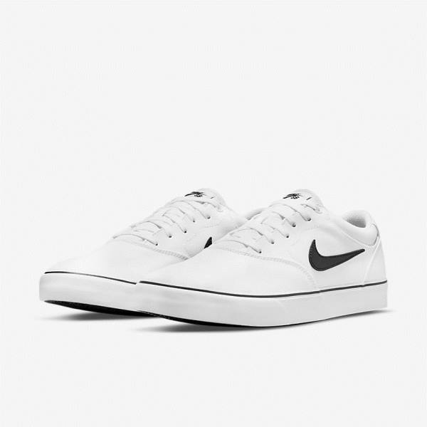 Nike SB Chron 2 Canvas Miesten Skeittikengät Valkoinen Mustat | NK420LGU