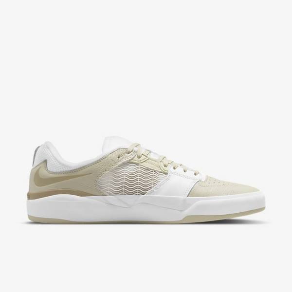 Nike SB Ishod Wair Premium Miesten Skeittikengät Vaaleanharmaat Valkoinen Khaki | NK698IXO