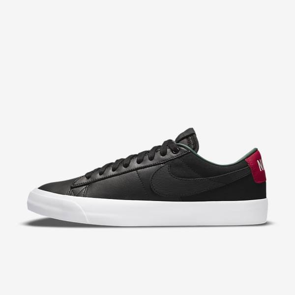 Nike SB Zoom Blazer Low Pro GT Premium Miesten Tennarit Mustat Punainen Mustat | NK864RND