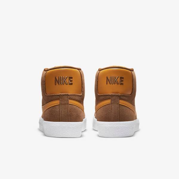 Nike SB Zoom Blazer Mid Miesten Tennarit Valkoinen Keltainen | NK860REN