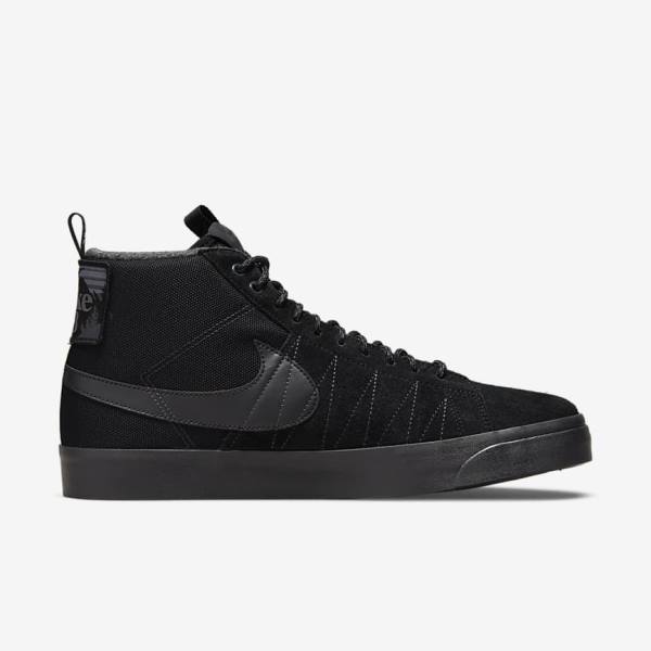 Nike SB Zoom Blazer Mid Premium Miesten Skeittikengät Mustat Tummanharmaat | NK421EYL