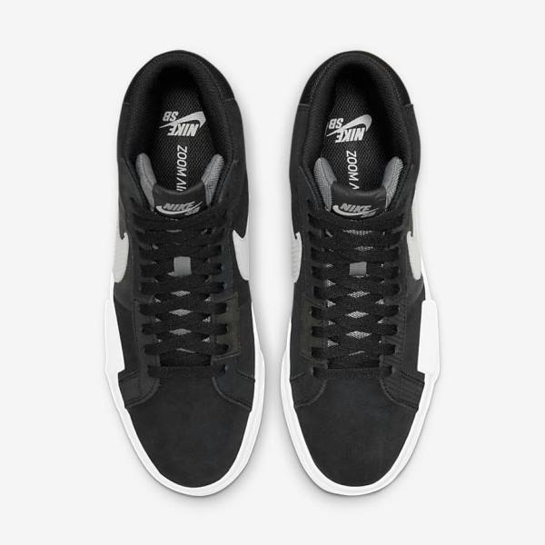 Nike SB Zoom Blazer Mid Premium Naisten Tennarit Mustat Harmaat Valkoinen | NK361STJ