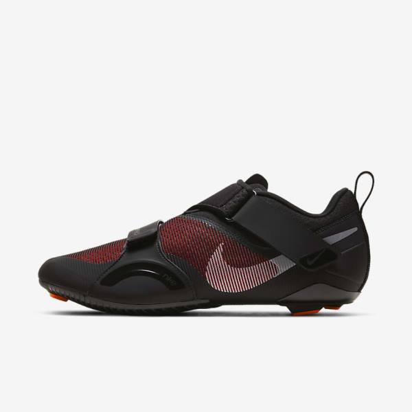 Nike SuperRep Cycle Indoor Cycling Miesten Treenikengät Mustat Punainen Metal Hopea | NK913IYP