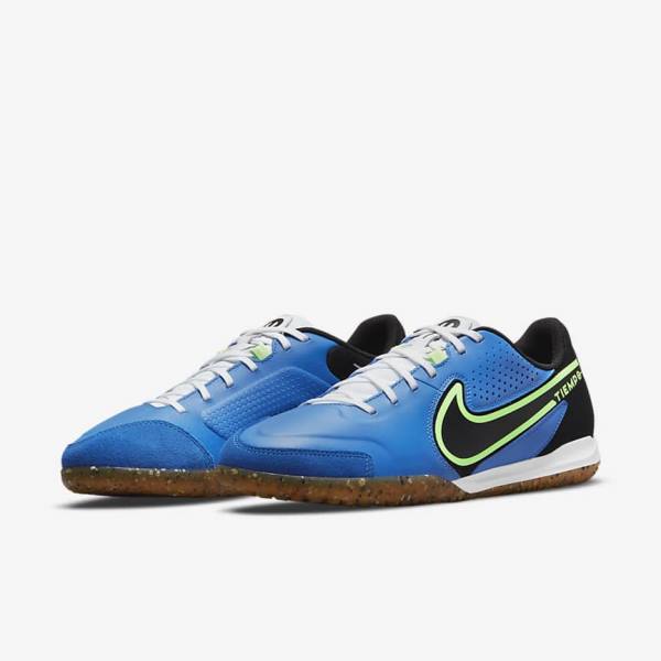 Nike Tiempo Legend 9 Academy IC Indoor-Court Naisten Jalkapallokengät Vaaleansininen Vaaleanvihreä Ruskea Mustat | NK503WIS