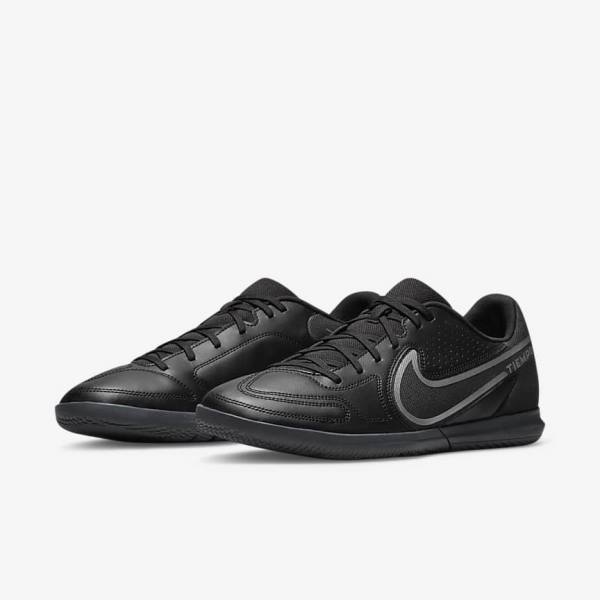 Nike Tiempo Legend 9 Club IC Indoor-Court Miesten Jalkapallokengät Mustat Tummanharmaat | NK015GKL