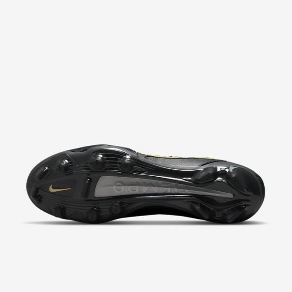 Nike Tiempo Legend 9 Pro FG Firm-Ground Naisten Jalkapallokengät Mustat Tummanharmaat Metal Kultaiset Metal Tummanharmaat | NK076XER