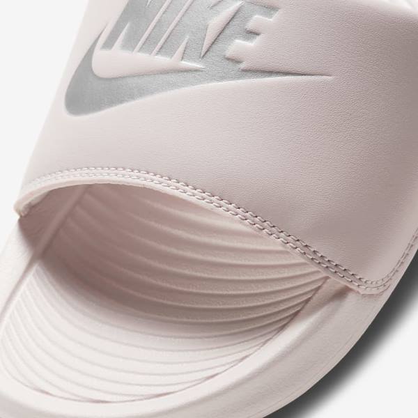 Nike Victori One Naisten Rantasandaalit Pinkki Pinkki Metal Hopea | NK794YZV