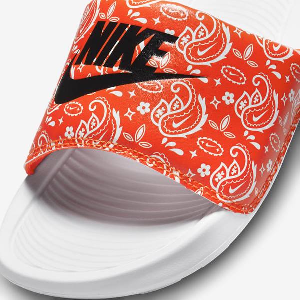 Nike Victori One Print Naisten Rantasandaalit Oranssi Valkoinen Mustat | NK394FXL