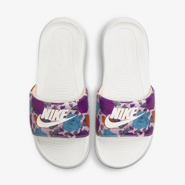 Nike Victori One Print Naisten Rantasandaalit Pinkki Pinkki Keltainen | NK615LRS