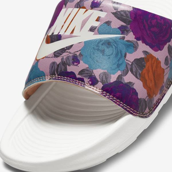 Nike Victori One Print Naisten Rantasandaalit Pinkki Pinkki Keltainen | NK615LRS