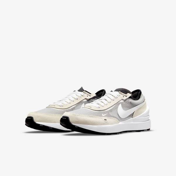 Nike Waffle One Older Lasten Tennarit Valkoinen Mustat Oranssi | NK604SUE