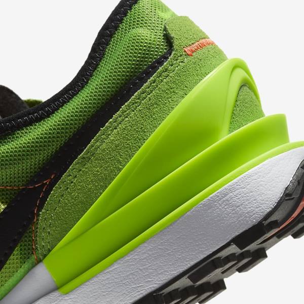 Nike Waffle One Older Lasten Tennarit Vihreä Punainen Mustat | NK716VTP