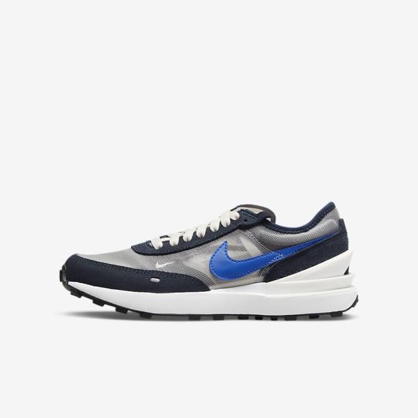 Nike Waffle One Older Lasten Vaelluskengät Tummanobsidian Mustat Kuninkaallinen Sininen | NK105VUR