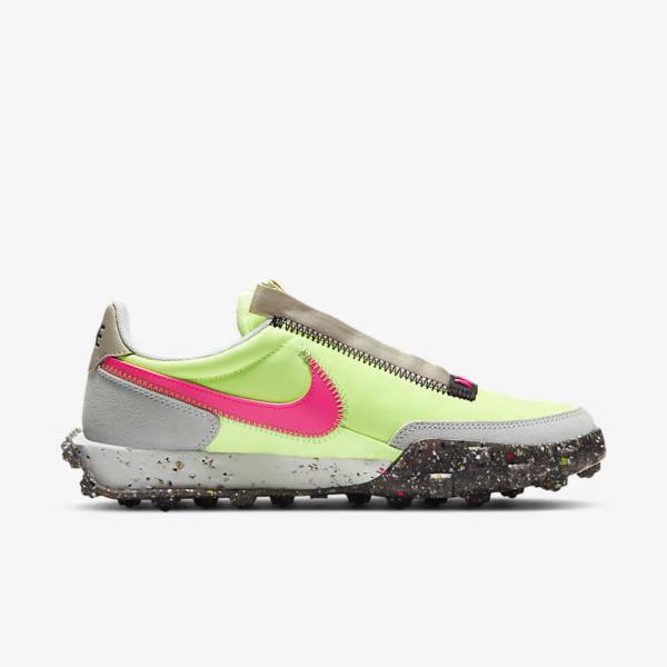 Nike Waffle Racer Crater Naisten Tennarit Mustat Vihreä Pinkki | NK261LOV