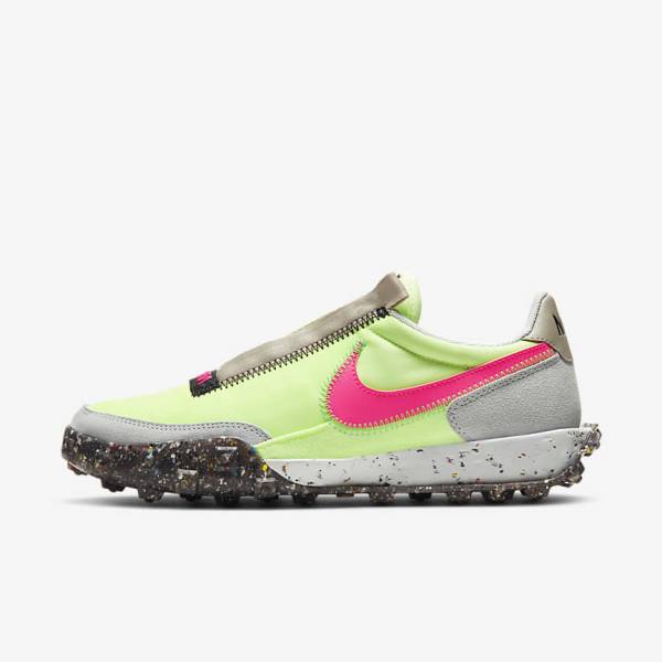 Nike Waffle Racer Crater Naisten Tennarit Mustat Vihreä Pinkki | NK261LOV