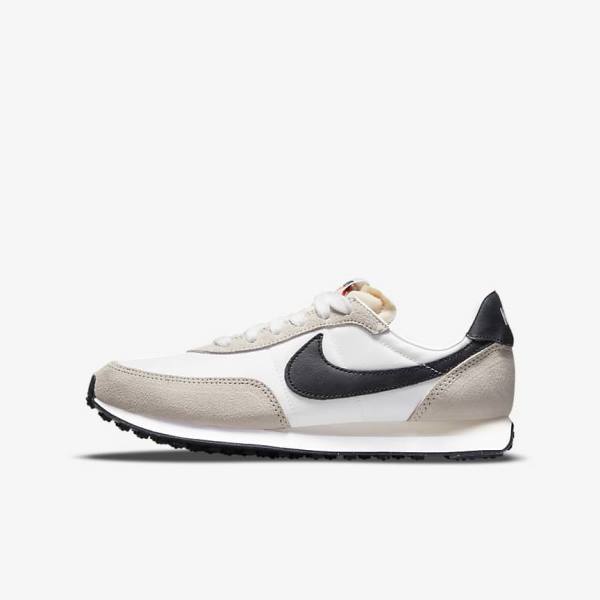 Nike Waffle Trainer 2 Older Lasten Tennarit Valkoinen Mustat | NK678CAS