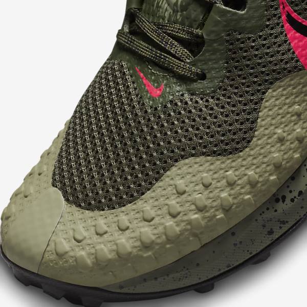 Nike Wildhorse 7 Trail Miesten Juoksukengät Khaki Oliivinvihreä Obsidian Punainen | NK930DVA